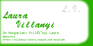 laura villanyi business card